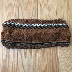 Free People Terracotta Beaded Bandana-Style Headband (One Size)